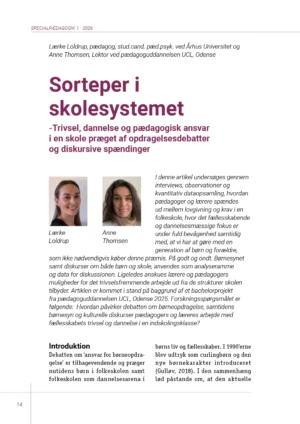 Fra nr 2026-1 Sorteper i skolesystemet