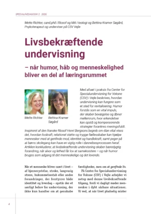 Fra nr 2026-2 Livsbekræftende undervisning